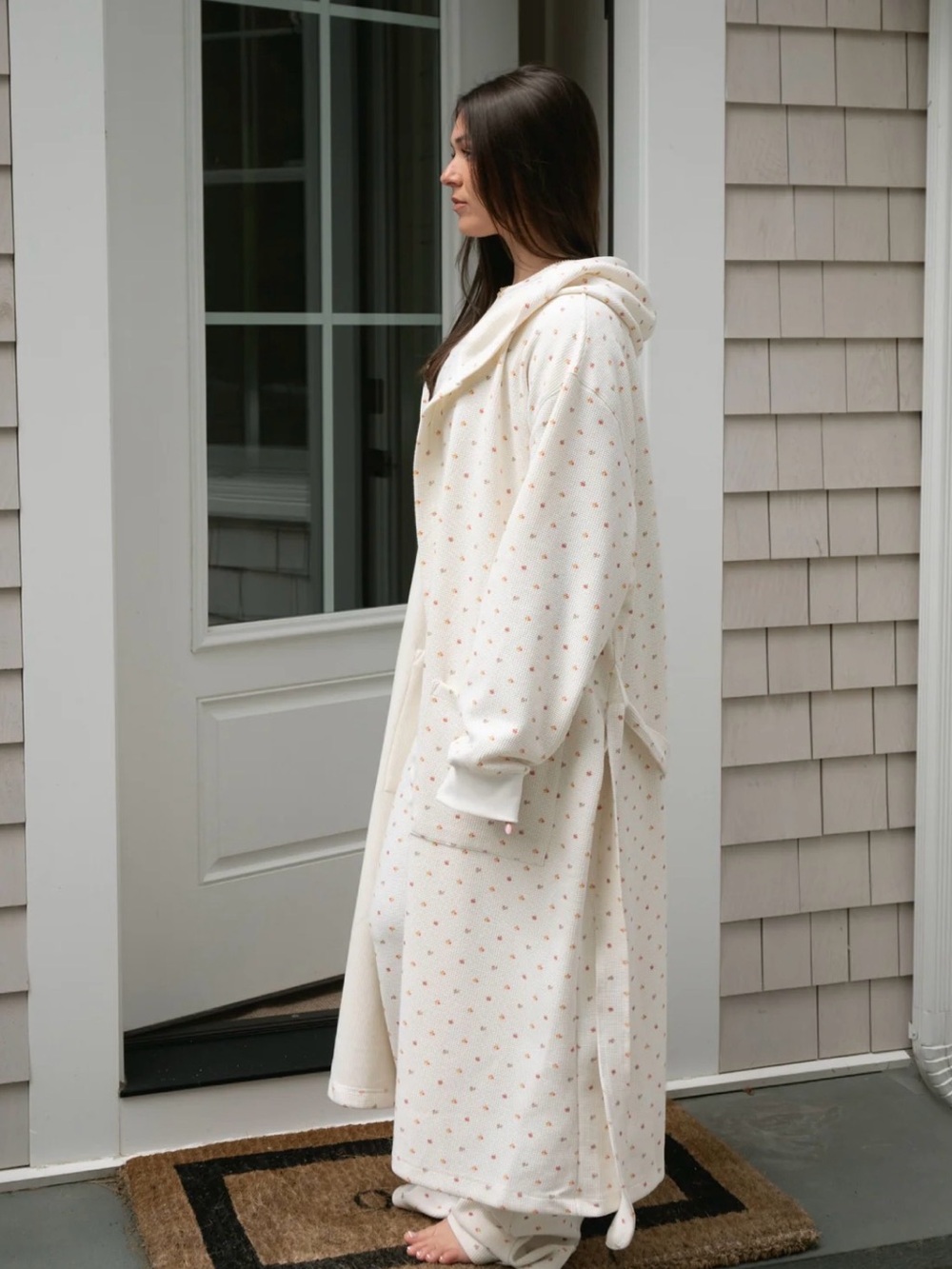 PARKE x Maggie & Emma Waffle Robe - Sunset Floral - S/M - NEW! π©·π§‘π - Picture 2 of 7